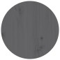 vidaXL Mesa de centro de madera maciza de pino gris Ø35x35 cm