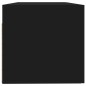 vidaXL Armario de pared madera contrachapada negro 100x36,5x35 cm vidaXL Armario de pared madera contrachapada negro 100x36,5x35 cm
