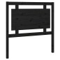 vidaXL Cabecero de cama madera maciza de pino negro 95,5x4x100 cm vidaXL Cabecero de cama madera maciza de pino negro 95,5x4x100 cm