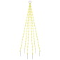 vidaXL Árbol de Navidad en asta de bandera 108 LED blanco cálido 180cm vidaXL Árbol de Navidad en asta de bandera 108 LED blanco cálido 180cm