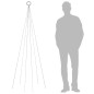 vidaXL Árbol de Navidad en asta de bandera 108 LED blanco cálido 180cm vidaXL Árbol de Navidad en asta de bandera 108 LED blanco cálido 180cm
