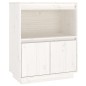 vidaXL Aparador de madera maciza de pino blanco 60x34x75 cm vidaXL Aparador de madera maciza de pino blanco 60x34x75 cm