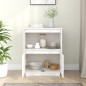 vidaXL Aparador de madera maciza de pino blanco 60x34x75 cm vidaXL Aparador de madera maciza de pino blanco 60x34x75 cm