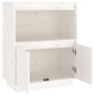 vidaXL Aparador de madera maciza de pino blanco 60x34x75 cm vidaXL Aparador de madera maciza de pino blanco 60x34x75 cm
