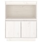 vidaXL Aparador de madera maciza de pino blanco 60x34x75 cm vidaXL Aparador de madera maciza de pino blanco 60x34x75 cm