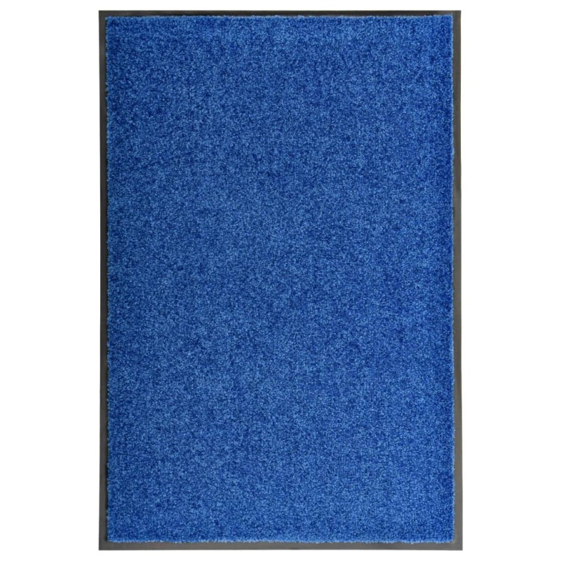 vidaXL Felpudo lavable azul 60x90 cm vidaXL Felpudo lavable azul 60x90 cm