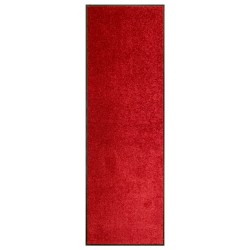 vidaXL Felpudo lavable rojo 60x180 cm