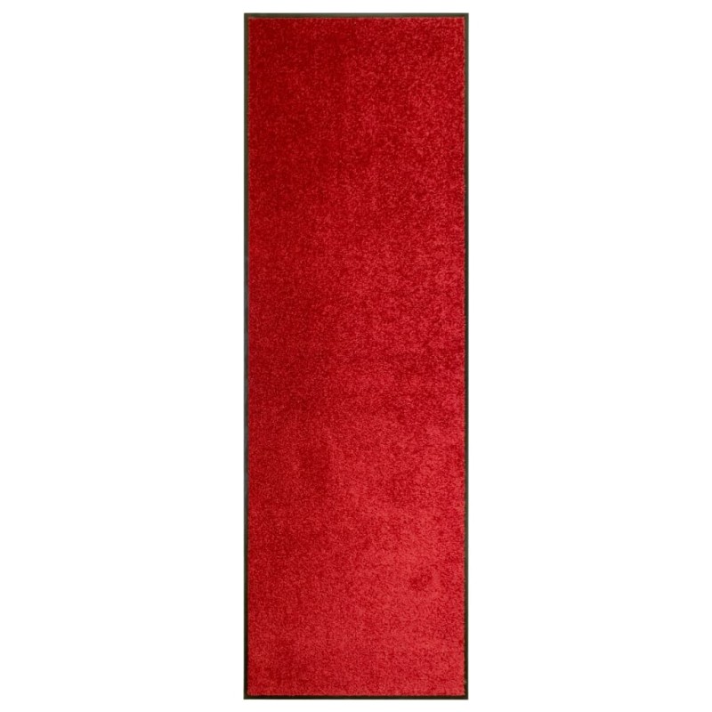 vidaXL Felpudo lavable rojo 60x180 cm vidaXL Felpudo lavable rojo 60x180 cm