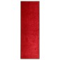 vidaXL Felpudo lavable rojo 60x180 cm vidaXL Felpudo lavable rojo 60x180 cm