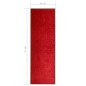 vidaXL Felpudo lavable rojo 60x180 cm vidaXL Felpudo lavable rojo 60x180 cm