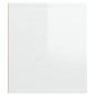 vidaXL Mueble de TV madera contrachapada blanco brillo 100x35x40 cm