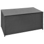 vidaXL Caja de almacenaje de jardín ratán sintético negro 120x50x60 cm vidaXL Caja de almacenaje de jardín ratán sintético negro 120x50x60 cm