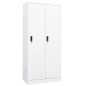 vidaXL Armario de acero blanco 80x50x180 cm vidaXL Armario de acero blanco 80x50x180 cm