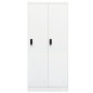 vidaXL Armario de acero blanco 80x50x180 cm vidaXL Armario de acero blanco 80x50x180 cm