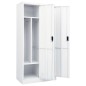 vidaXL Armario de acero blanco 80x50x180 cm vidaXL Armario de acero blanco 80x50x180 cm