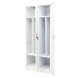 vidaXL Armario de acero blanco 80x50x180 cm vidaXL Armario de acero blanco 80x50x180 cm