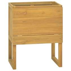 vidaXL Armario de baño madera maciza de teca 60x45x75 cm