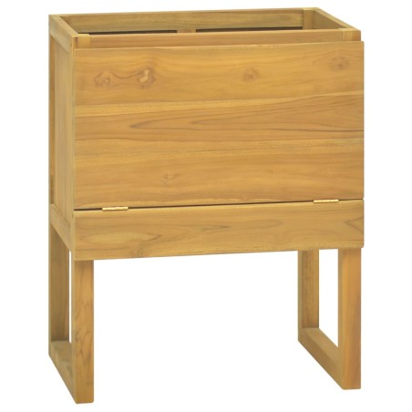 vidaXL Armario de baño madera maciza de teca 60x45x75 cm