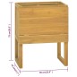 vidaXL Armario de baño madera maciza de teca 60x45x75 cm