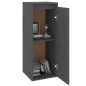 vidaXL Armarios de pared 2 uds madera maciza de pino gris 30x30x80 cm vidaXL Armarios de pared 2 uds madera maciza de pino gris 30x30x80 cm