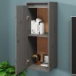 vidaXL Armarios de pared 2 uds madera maciza de pino gris 30x30x80 cm vidaXL Armarios de pared 2 uds madera maciza de pino gris 30x30x80 cm