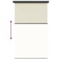 vidaXL Toldo lateral de balcón color crema 145x250 cm