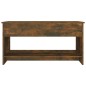 vidaXL Mesa de centro madera contrachapada roble ahumado 102x50x52,5cm