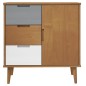 vidaXL Mesita de noche MOLDE madera maciza pino marrón 76,5x40x80 cm vidaXL Mesita de noche MOLDE madera maciza pino marrón 76,5x40x80 cm