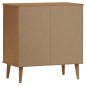 vidaXL Mesita de noche MOLDE madera maciza pino marrón 76,5x40x80 cm vidaXL Mesita de noche MOLDE madera maciza pino marrón 76,5x40x80 cm