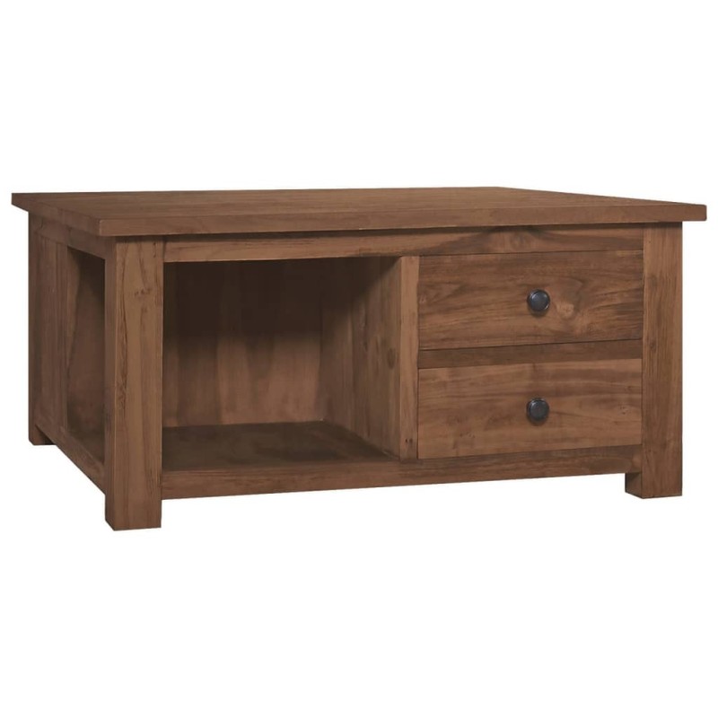 vidaXL Mesa de centro de madera de teca maciza 68x68x33 cm vidaXL Mesa de centro de madera de teca maciza 68x68x33 cm