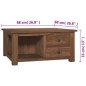 vidaXL Mesa de centro de madera de teca maciza 68x68x33 cm vidaXL Mesa de centro de madera de teca maciza 68x68x33 cm