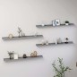 vidaXL Estantes de pared 4 unidades gris 100x9x3 cm vidaXL Estantes de pared 4 unidades gris 100x9x3 cm