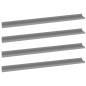 vidaXL Estantes de pared 4 unidades gris 100x9x3 cm vidaXL Estantes de pared 4 unidades gris 100x9x3 cm