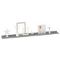vidaXL Estantes de pared 4 unidades gris 100x9x3 cm vidaXL Estantes de pared 4 unidades gris 100x9x3 cm