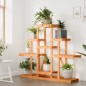 vidaXL Soporte para flores madera maciza abeto 110x25x96 cm vidaXL Soporte para flores madera maciza abeto 110x25x96 cm