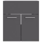 vidaXL Armario para lavabo madera contrachapada gris 41x38,5x46 cm vidaXL Armario para lavabo madera contrachapada gris 41x38,5x46 cm