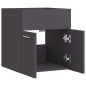 vidaXL Armario para lavabo madera contrachapada gris 41x38,5x46 cm vidaXL Armario para lavabo madera contrachapada gris 41x38,5x46 cm