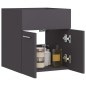 vidaXL Armario para lavabo madera contrachapada gris 41x38,5x46 cm vidaXL Armario para lavabo madera contrachapada gris 41x38,5x46 cm