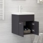 vidaXL Armario para lavabo madera contrachapada gris 41x38,5x46 cm vidaXL Armario para lavabo madera contrachapada gris 41x38,5x46 cm