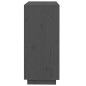 vidaXL Aparador de madera maciza de pino gris 74x35x80 cm vidaXL Aparador de madera maciza de pino gris 74x35x80 cm