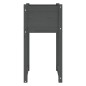 vidaXL Jardinera 2 unidades madera maciza de pino gris 40x40x81 cm vidaXL Jardinera 2 unidades madera maciza de pino gris 40x40x81 cm