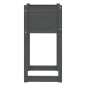 vidaXL Jardinera 2 unidades madera maciza de pino gris 40x40x81 cm vidaXL Jardinera 2 unidades madera maciza de pino gris 40x40x81 cm