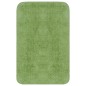 vidaXL Conjunto de alfombrillas de baño de tela 3 piezas verde vidaXL Conjunto de alfombrillas de baño de tela 3 piezas verde