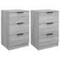 vidaXL Mesitas de noche 2 unidades color gris Sonoma 40x36x65 cm vidaXL Mesitas de noche 2 unidades color gris Sonoma 40x36x65 cm
