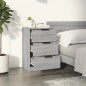 vidaXL Mesitas de noche 2 unidades color gris Sonoma 40x36x65 cm vidaXL Mesitas de noche 2 unidades color gris Sonoma 40x36x65 cm