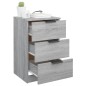 vidaXL Mesitas de noche 2 unidades color gris Sonoma 40x36x65 cm vidaXL Mesitas de noche 2 unidades color gris Sonoma 40x36x65 cm