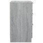 vidaXL Mesitas de noche 2 unidades color gris Sonoma 40x36x65 cm vidaXL Mesitas de noche 2 unidades color gris Sonoma 40x36x65 cm