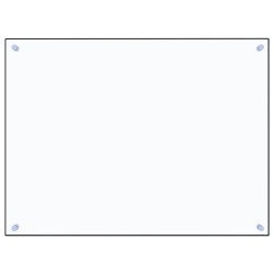 vidaXL Protector contra salpicaduras cocina vidrio templado 80x60 cm