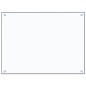 vidaXL Protector contra salpicaduras cocina vidrio templado 80x60 cm vidaXL Protector contra salpicaduras cocina vidrio templado 80x60 cm