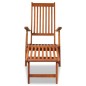 vidaXL Tumbona de jardín con reposapiés de madera maciza de acacia vidaXL Tumbona de jardín con reposapiés de madera maciza de acacia